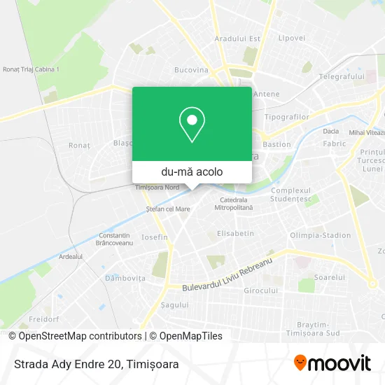 Hartă Strada Ady Endre 20