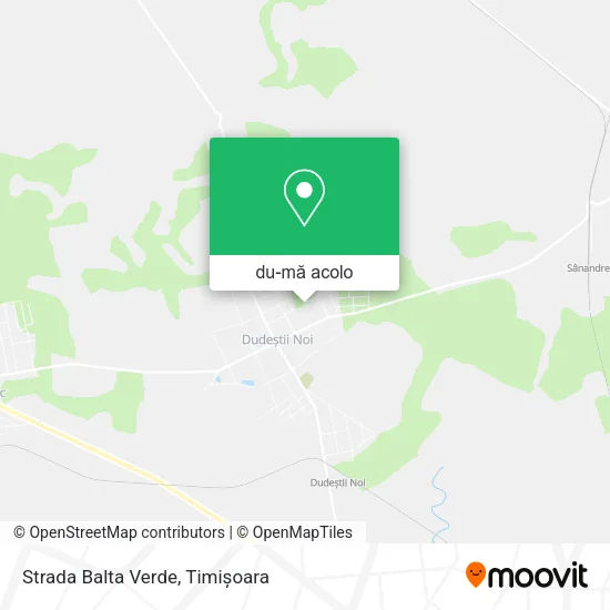 Hartă Strada Balta Verde