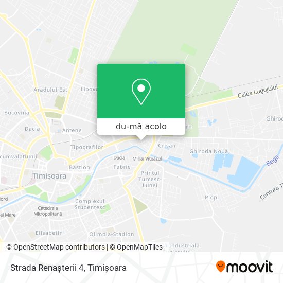 Hartă Strada Renașterii 4