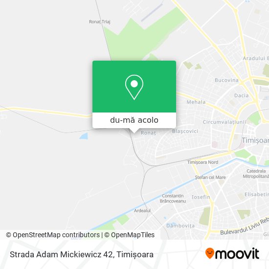 Hartă Strada Adam Mickiewicz 42