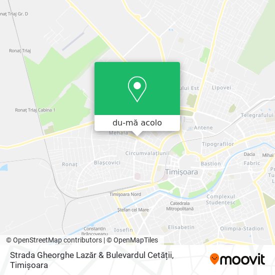 Hartă Strada Gheorghe Lazăr & Bulevardul Cetății
