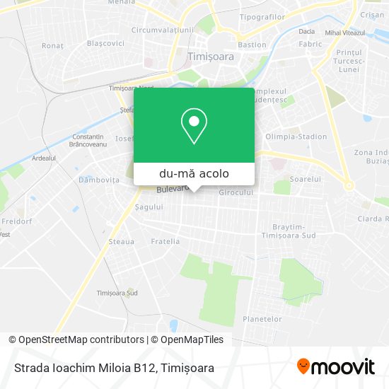 Hartă Strada Ioachim Miloia B12