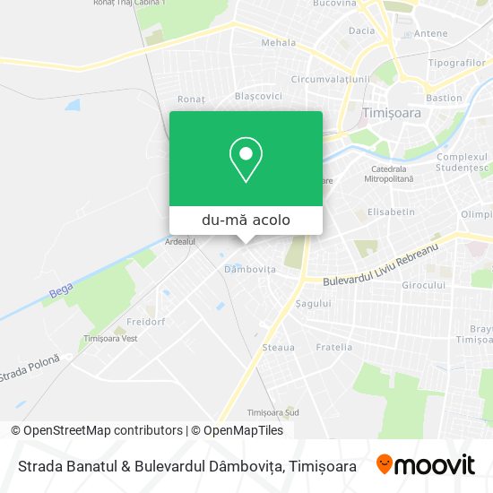 Hartă Strada Banatul & Bulevardul Dâmbovița