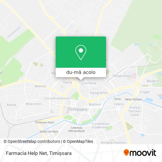 Hartă Farmacia Help Net