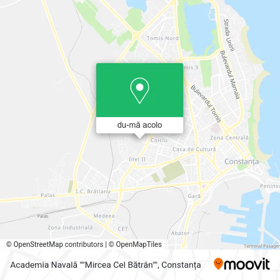 Hartă Academia Navală ""Mircea Cel Bătrân""