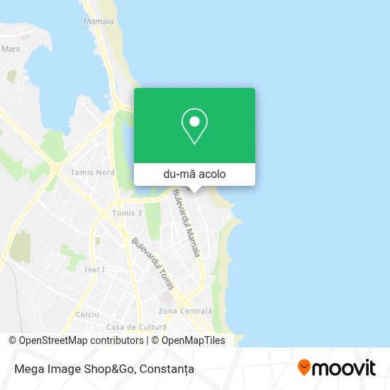 Hartă Mega Image Shop&Go
