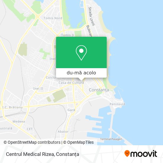 Hartă Centrul Medical Rizea