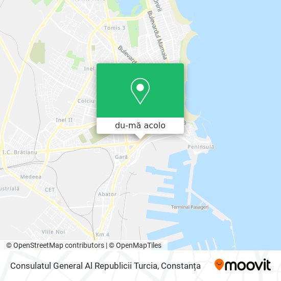 Hartă Consulatul General Al Republicii Turcia