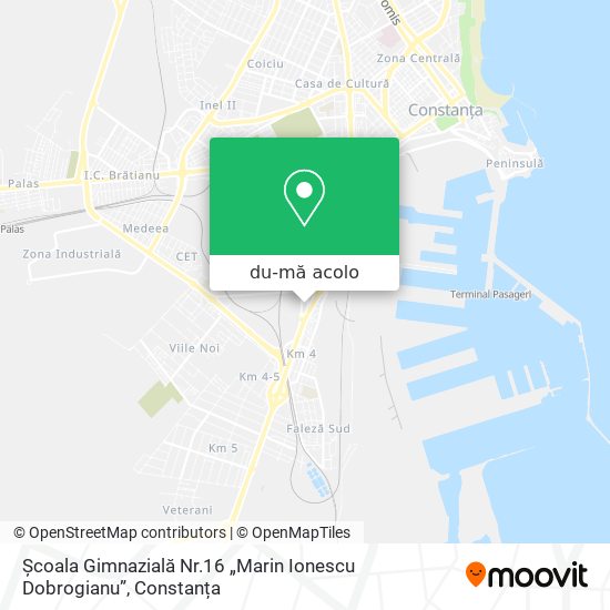 Hartă Școala Gimnazială Nr.16 „Marin Ionescu Dobrogianu”