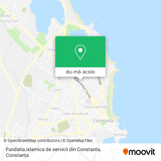 Hartă Fundatia islamica de servicii din Constanta