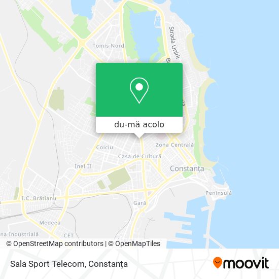 Hartă Sala Sport Telecom