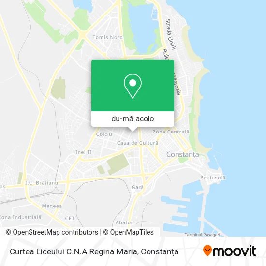 Hartă Curtea Liceului C.N.A Regina Maria