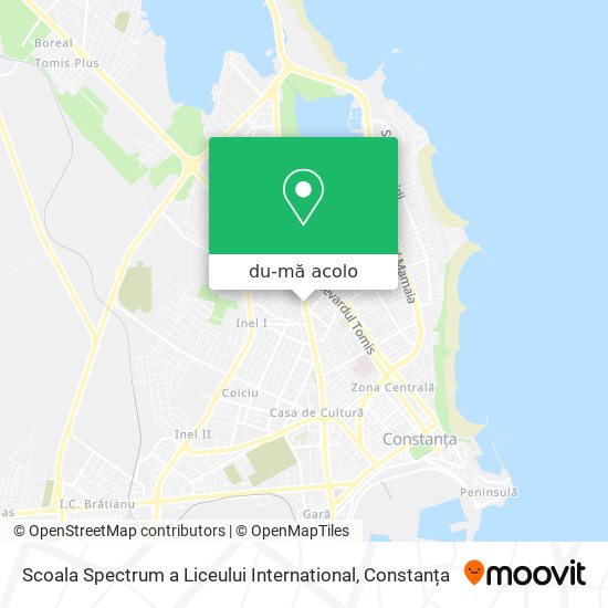 Hartă Scoala Spectrum a Liceului International