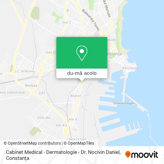 Hartă Cabinet Medical - Dermatologie - Dr. Nocivin Daniel