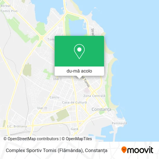 Hartă Complex Sportiv  Tomis  (Flămânda)