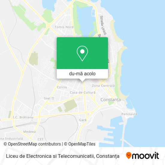 Hartă Liceu de Electronica si Telecomunicatii