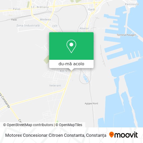 Hartă Motorex Concesionar Citroen Constanta