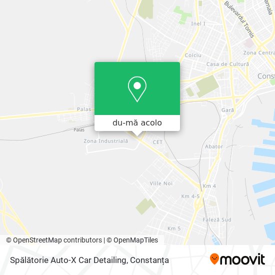 Hartă Spălătorie Auto-X Car Detailing