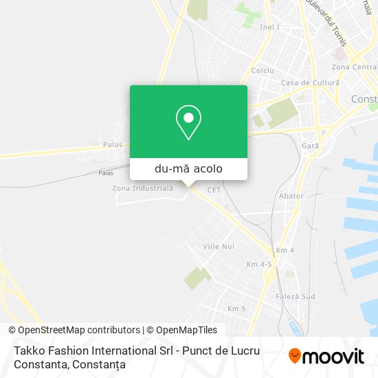 Hartă Takko Fashion International Srl - Punct de Lucru Constanta
