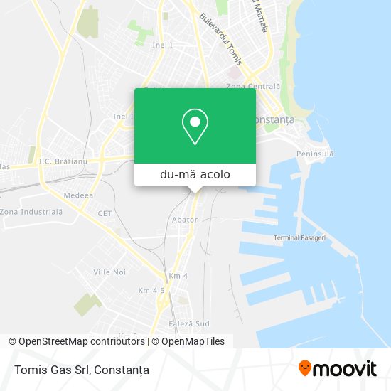 Hartă Tomis Gas Srl