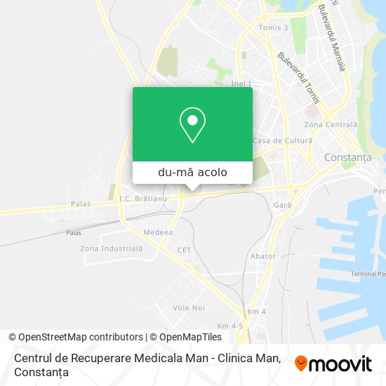 Hartă Centrul de Recuperare Medicala Man - Clinica Man