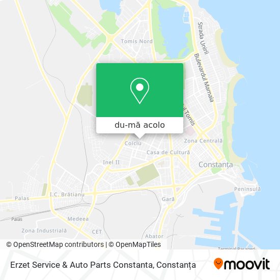 Hartă Erzet Service & Auto Parts Constanta