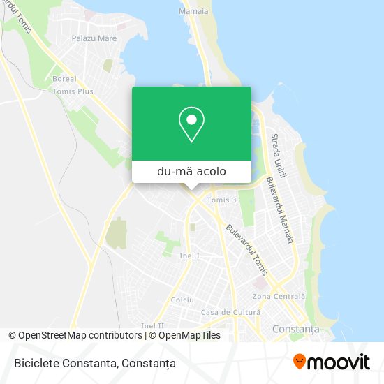 Hartă Biciclete Constanta