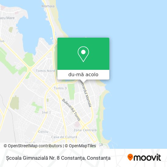 Hartă Școala Gimnazială Nr. 8 Constanța