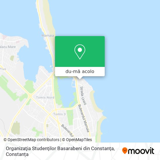 Hartă Organizaţia Studenţilor Basarabeni din Constanţa