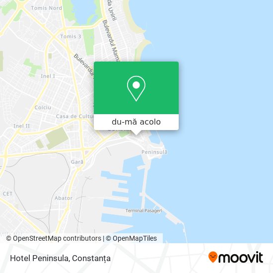 Hartă Hotel Peninsula