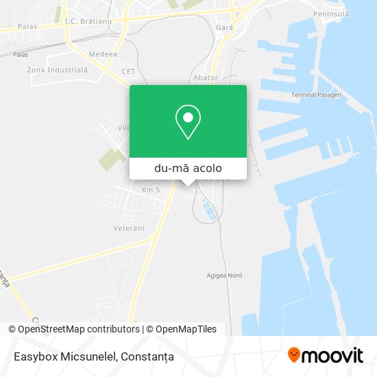Hartă Easybox Micsunelel