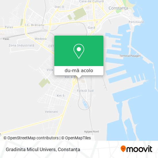 Hartă Gradinita Micul Univers