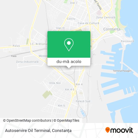 Hartă Autoservire Oil Terminal