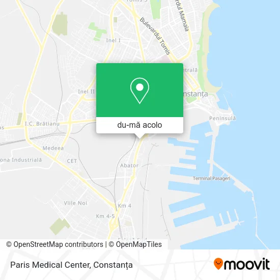 Hartă Paris Medical Center