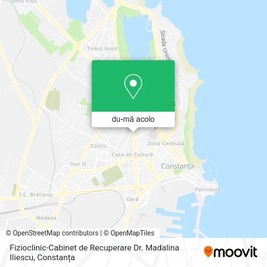 Hartă Fizioclinic-Cabinet de Recuperare Dr. Madalina Iliescu