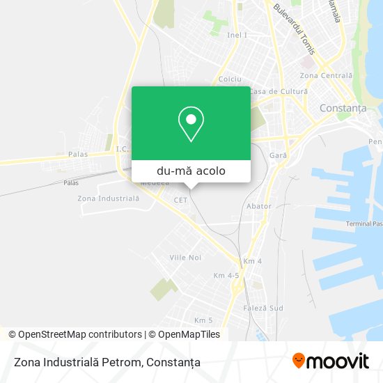 Hartă Zona Industrială Petrom