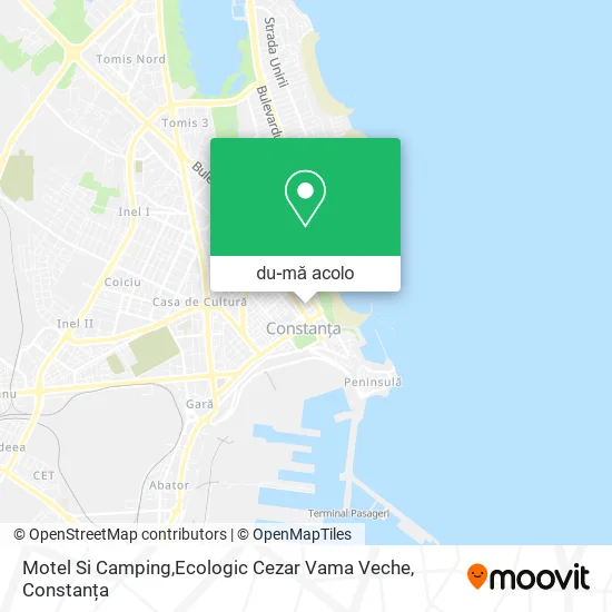 Hartă Motel Si Camping,Ecologic Cezar Vama Veche