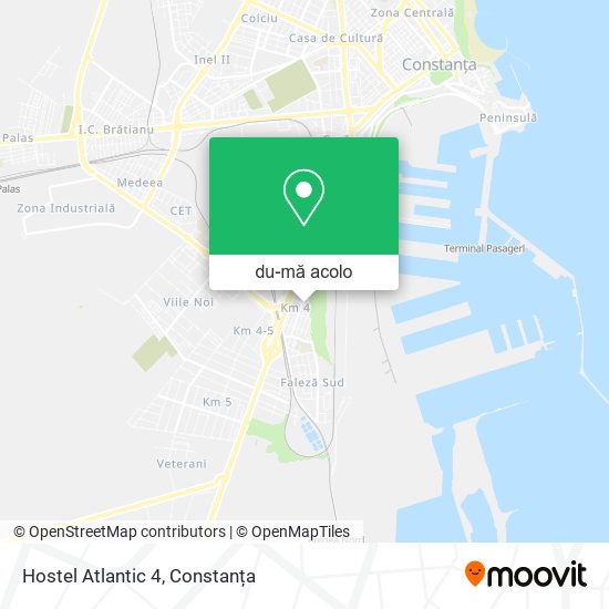 Hartă Hostel Atlantic 4