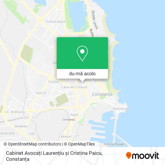 Hartă Cabinet Avocați Laurențiu și Cristina Paicu