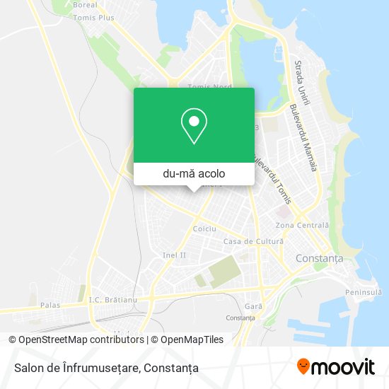 Hartă Salon de Înfrumusețare
