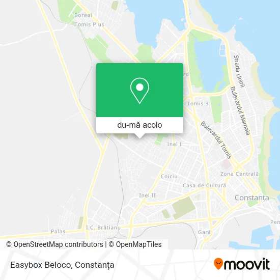 Hartă Easybox Beloco