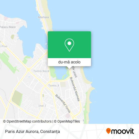 Hartă Paris Azur Aurora