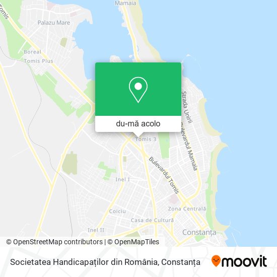 Hartă Societatea Handicapaților din România
