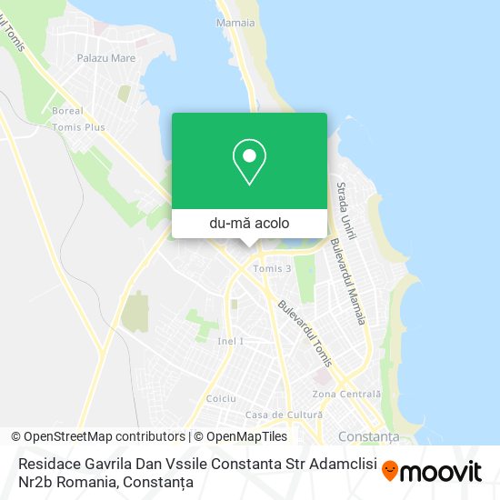Hartă Residace Gavrila Dan Vssile Constanta Str Adamclisi Nr2b Romania