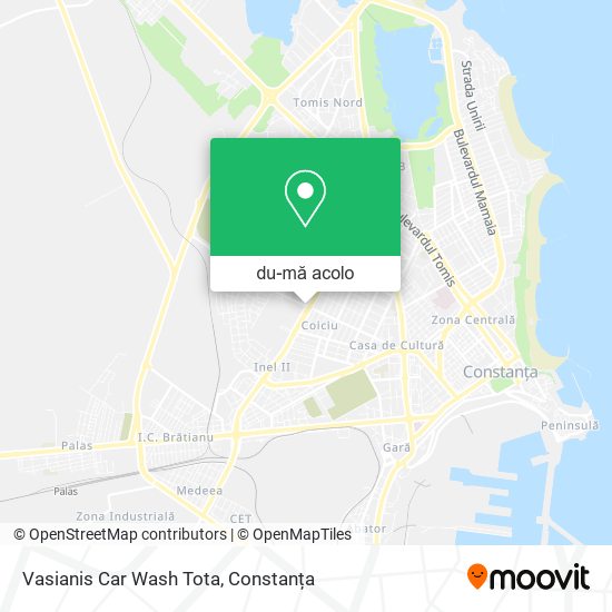 Hartă Vasianis Car Wash Tota