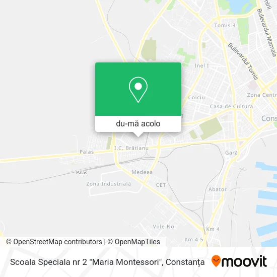 Hartă Scoala Speciala nr 2 "Maria Montessori"