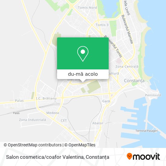 Hartă Salon cosmetica / coafor Valentina