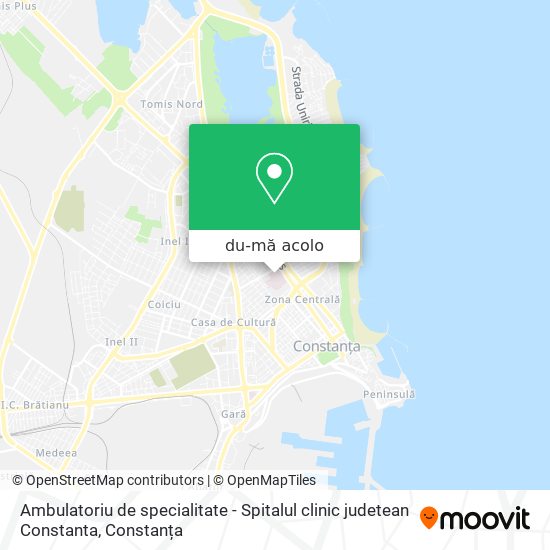 Hartă Ambulatoriu de specialitate - Spitalul clinic judetean Constanta