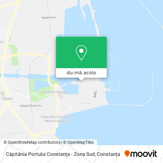 Hartă Căpitănia Portului Constanța - Zona Sud