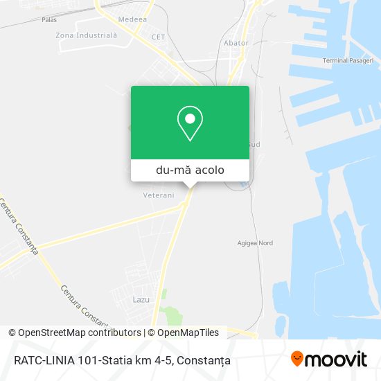 Hartă RATC-LINIA 101-Statia km 4-5